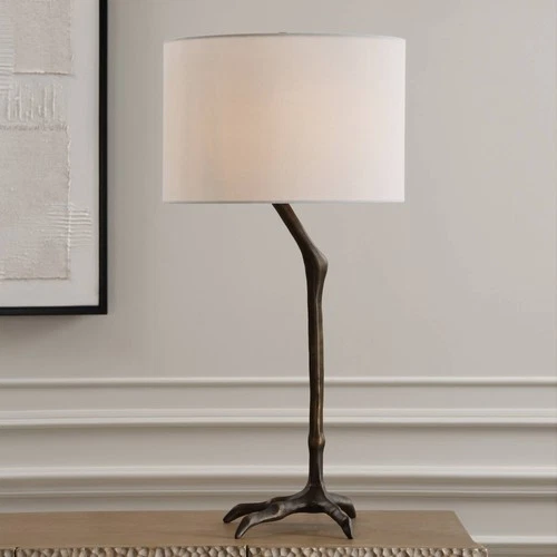 Uttermost Perch Warm Bronze Bird Leg Table Lamp - Picture 1 of 8