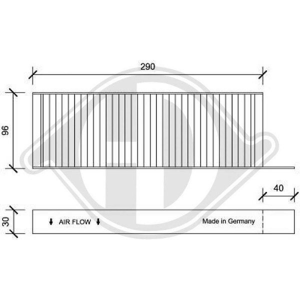 Filter Innenraumluft Diederichs DCI0158S Diederichs Climate FüR CitroëN Peugeot-image