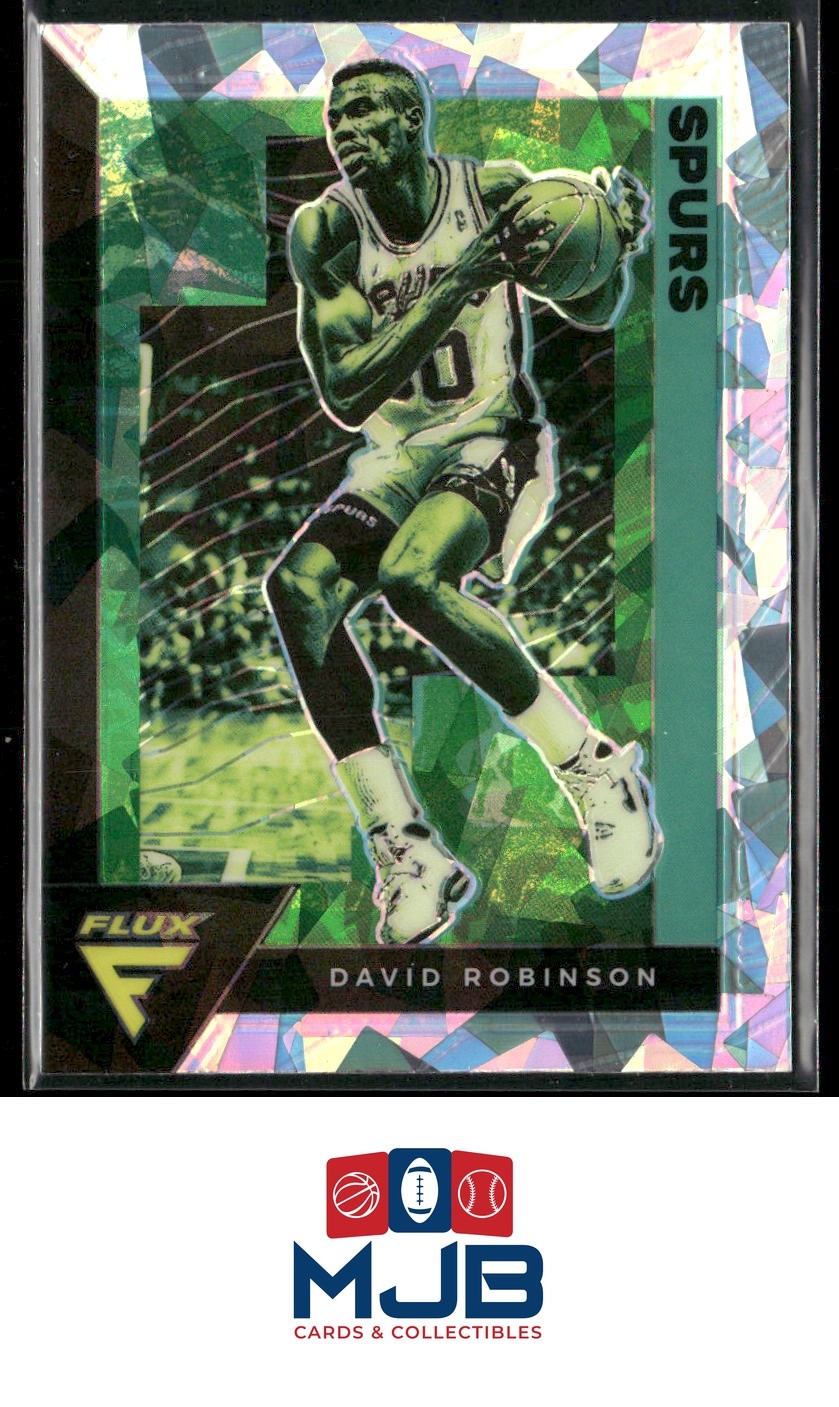 2020-21 Panini Flux David Robinson Fanatics Cracked Ice #185 San Antonio Spurs