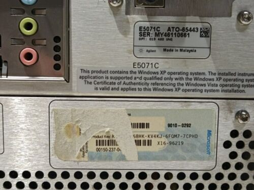 Agilent E5071C, 4-Port Network Analyzer, 8.5GHz, 019,480,UNQ, MY46110661 # - Picture 3 of 18