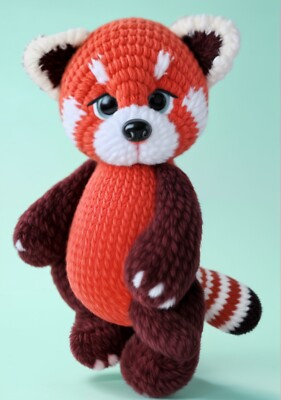 Red Panda Amigurumi Crochet Pattern PDF   Easy DIY Crochet Tutorial