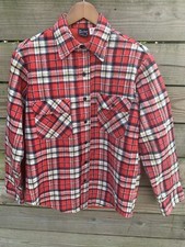 Vintage 80s JCPenny Red Plaid Flannel Shirt, The Men  s Shop Size M