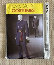 McCall's 4745 Men's Civil War Costume Pattern Size S M L