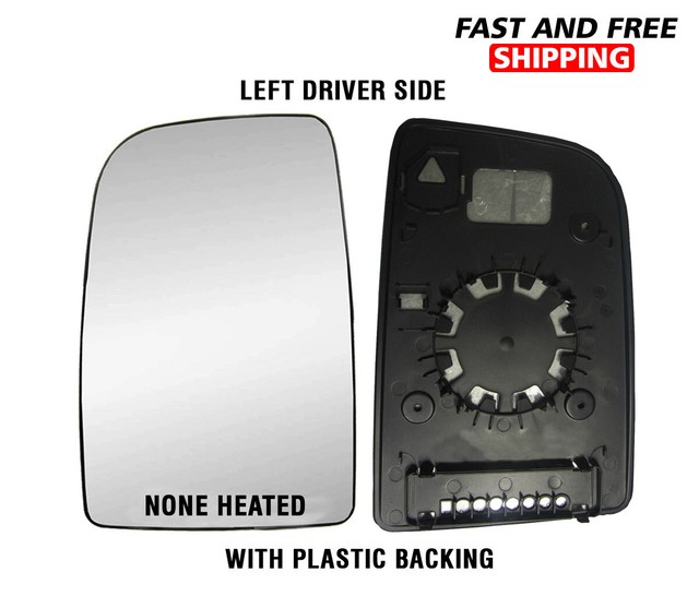 Mercedes Sprinter Mirror Glass Large W Backing None Heated Left Driver