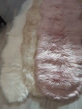 edelzeit fell Edelzeit Fellteppich Teppich 180/60 Altrosa