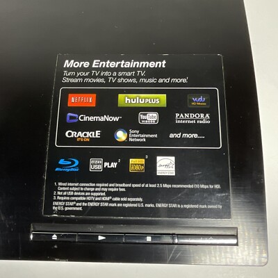 Sony BDP S185 Blue Ray DVD Player Java Powered Includes HDMI Cable