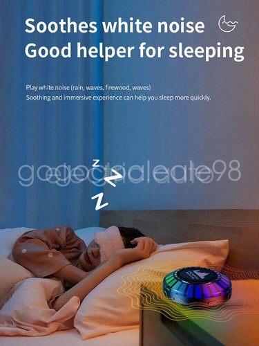 Altoparlante Bluetooth Wireless Conduzione Ossea Luce RGB 3D Subwoofer Suono Stereo - Foto 22 di 23