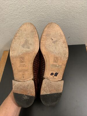 Italian Premier by Nordstrom Made In Italy Woven Crocodile  display picture 1