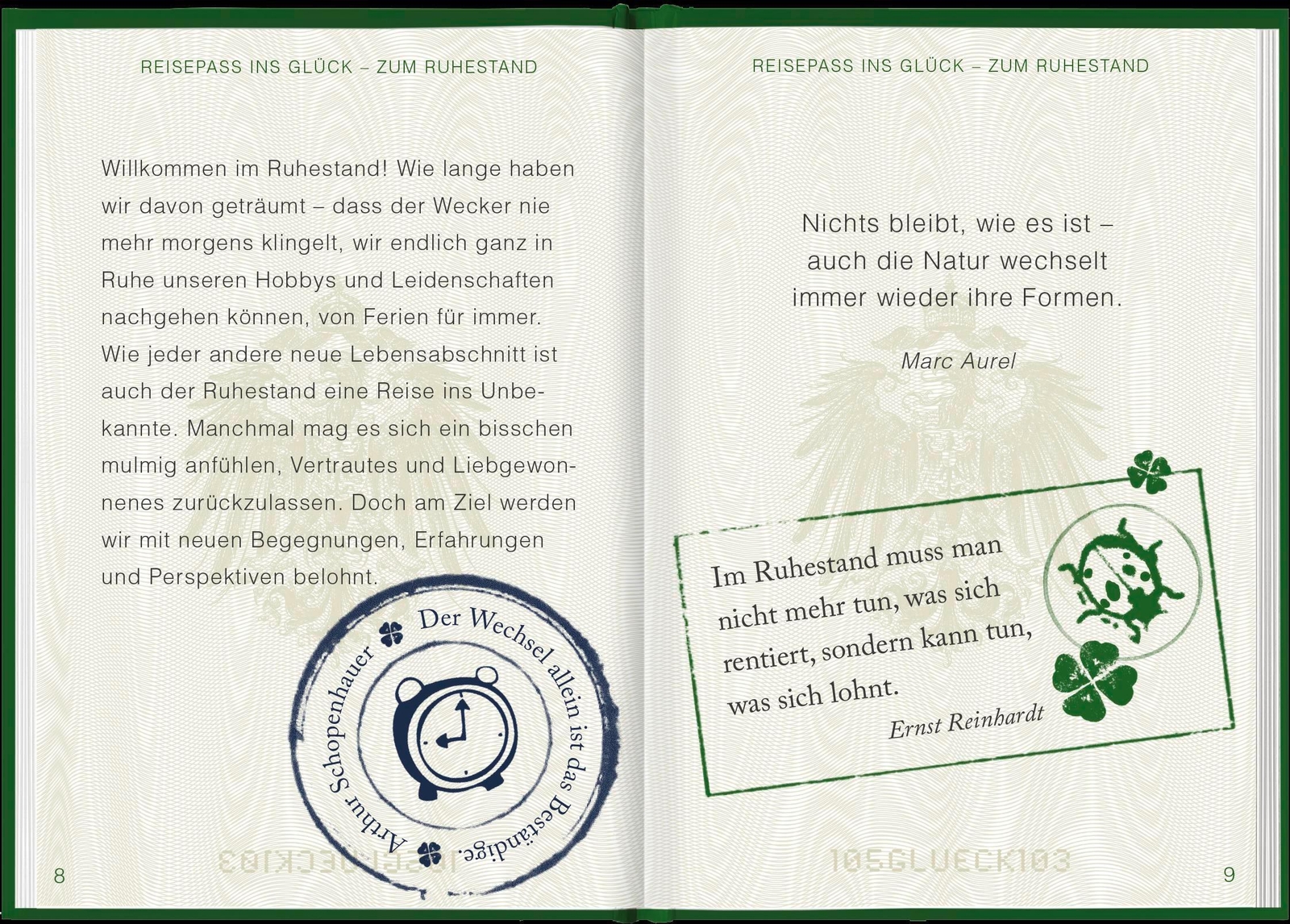 Thumbnail - Reisepass Ins Glück | Zum Ruhestand | Janina Kurz | Buch | 48 S. |