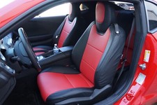 For 2010-2015 Chevy Camaro 2 Front Seat Covers S.leather Custom Fit 13 Colors For 2010-2015 Chevy Camaro 2 Front Seat Covers S.leather Custom Fit 13 Colors