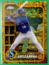 Randy Arozarena Mini Diamond Refractor /50 2024 Topps Chrome Gilded Mariners #13