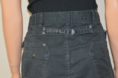 Jupe En Jean Noir G-STAR - Taille 38, Longueur Genou - Occasion Très Bon État