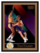 1990 SKYBOX NBA Basketball Rookie Card #103 - TOM TOLBERT, Golden State Warriors