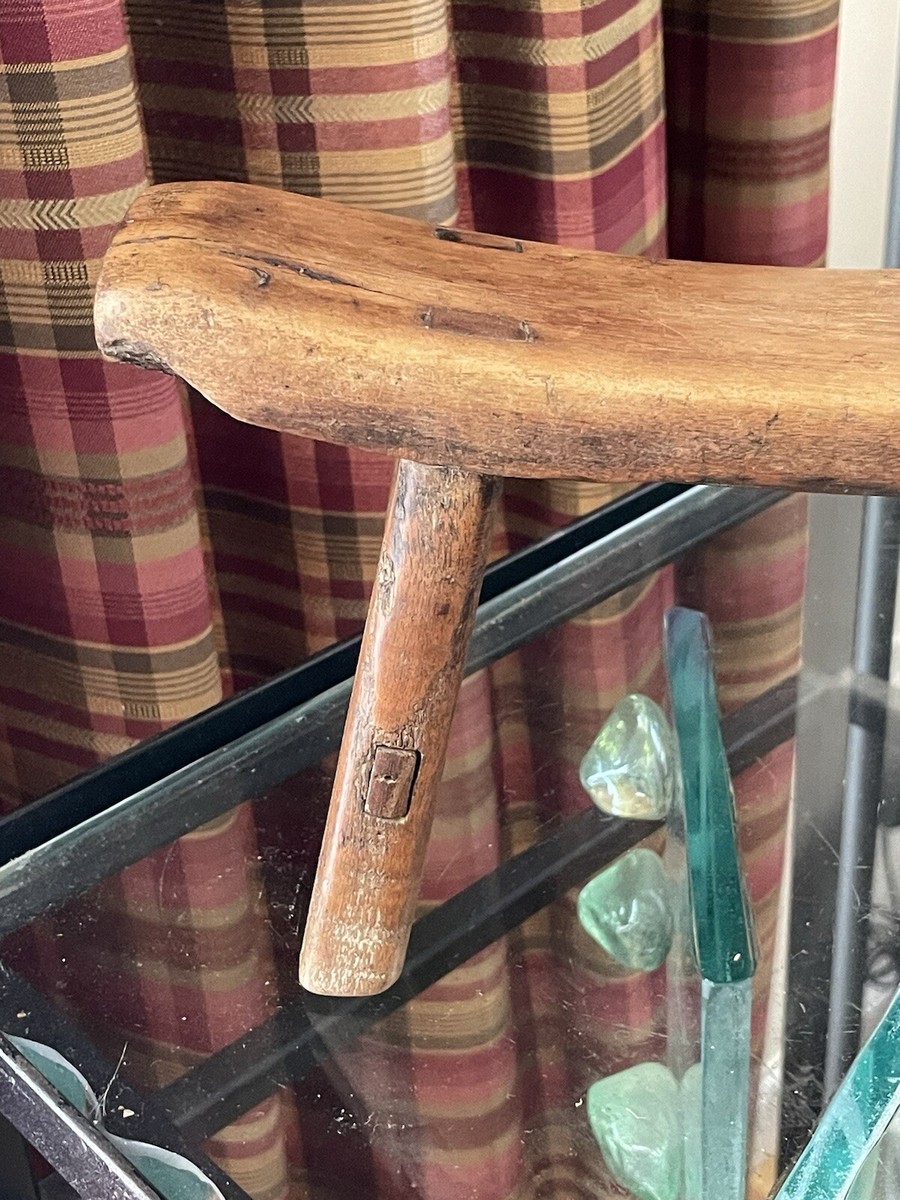 Antique Japanese Wood Geisha Pillow Headrest 12