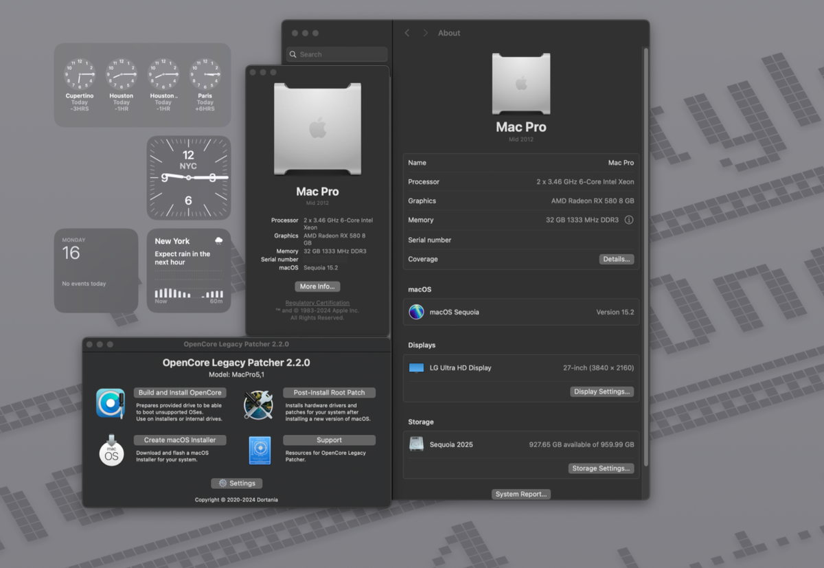 APPLE BOOT Screen, MacPro Sapphire NITRO+ RX 580 Dual Bios