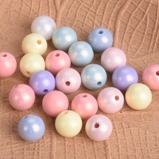 Mixed 6mm 8mm 10mm 12mm 14mm Round Matte Loose Beads For Jewelry Making DIY
