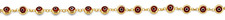 NEW 14K YELLOW GOLD RED EVIL EYE BRACELET