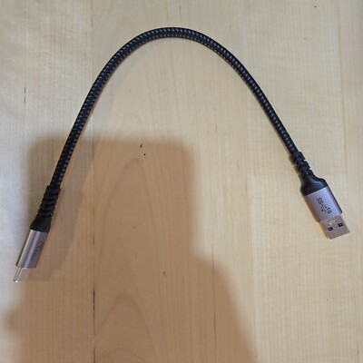 Sumpk USB-C 3.1 Gen2 1ft Cable Fast Charging High Speed 10Gbps Data Transfer