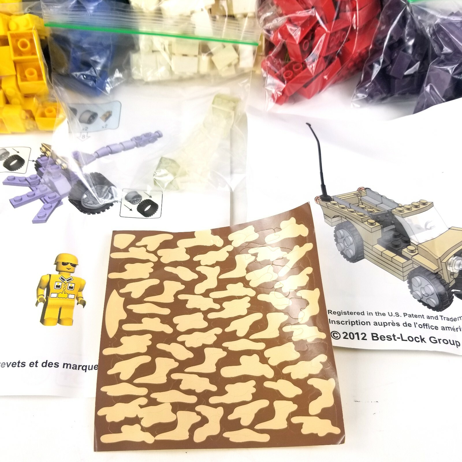 7 lbs Lot of NonLEGO Mega Blok BestLock Construction Toy Blocks