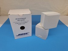 Bose DoubleShot Cube Speaker Lifestyle/Acoustimass White MINT