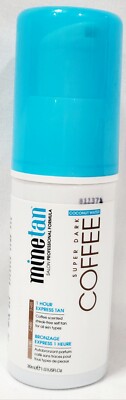 Minetan SUPER DARK COFFEE 1 Hour Express Tan Self-Tanning Scent 1.01 oz/30mL New