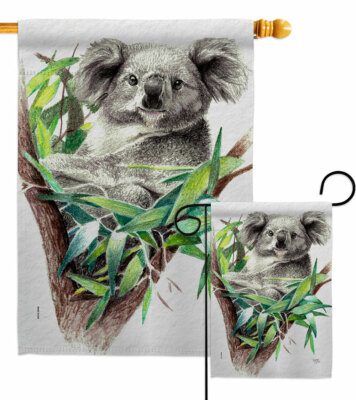 Koala Garden Flag Wildlife Animals Decorative Small Gift Yard House Banner