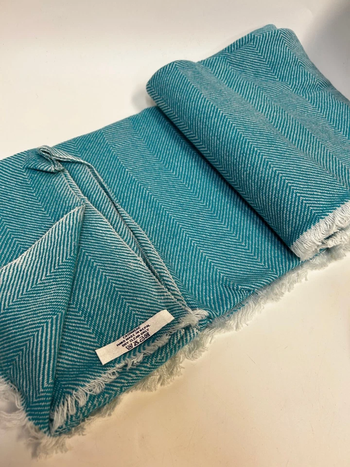 100% Cashmere Pashmina High Quality Blanket,Made in Nepal SALE 54"X94" - Image 3 of 4