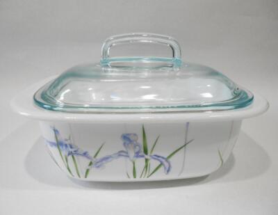 3-pc CORELLE Vitrelle Square SHADOW IRIS Bakeware