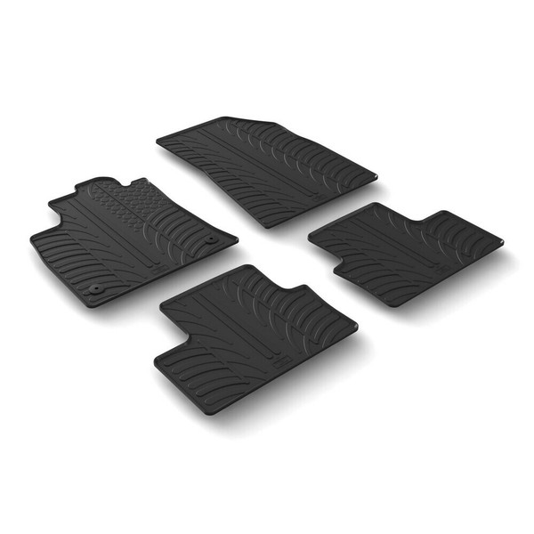Set FußMatten Nach Maß Aus Gummi FüR Renault Clio V 5T 2019-2025-image
