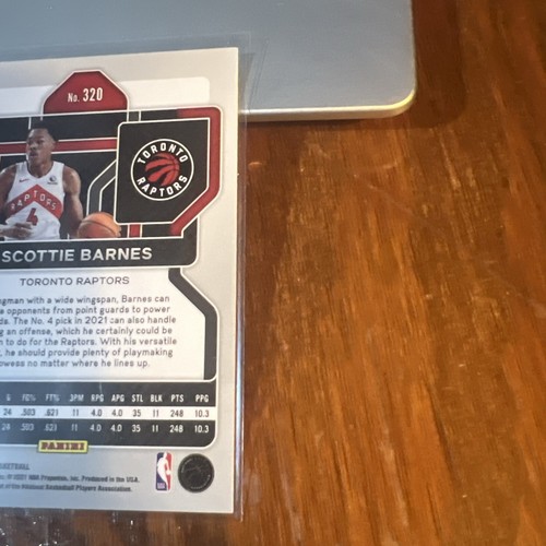 Scottie Barnes 2021-2022 Panini Prizm Basketball Rookie RC Base #320 Raptors - Picture 5 of 6