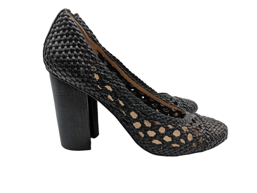Tory Burch tessuto donna grove tacchi grossi in pelle 34675 taglia 10 1/2M US