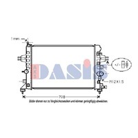 Aks Dasis WasserküHler MotorküHler KüHlrippen GelöTet FüR Opel Zafira B A05 1.8