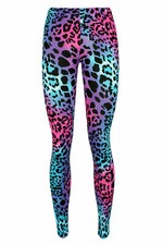Women Printed Leggings Full Length Stretchy Trouser Casual Pants Plus Size