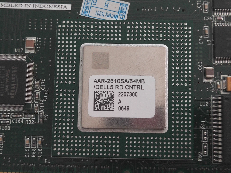 0XD084 For DELL Adaptec CERC 2610SA 64MB 6 Port SATA PCI-X RAID Controller - Image 3 of 4