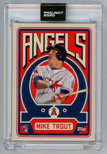 2020 Topps Project 2020 Grotesk Mike Trout Los Angeles Angels #187