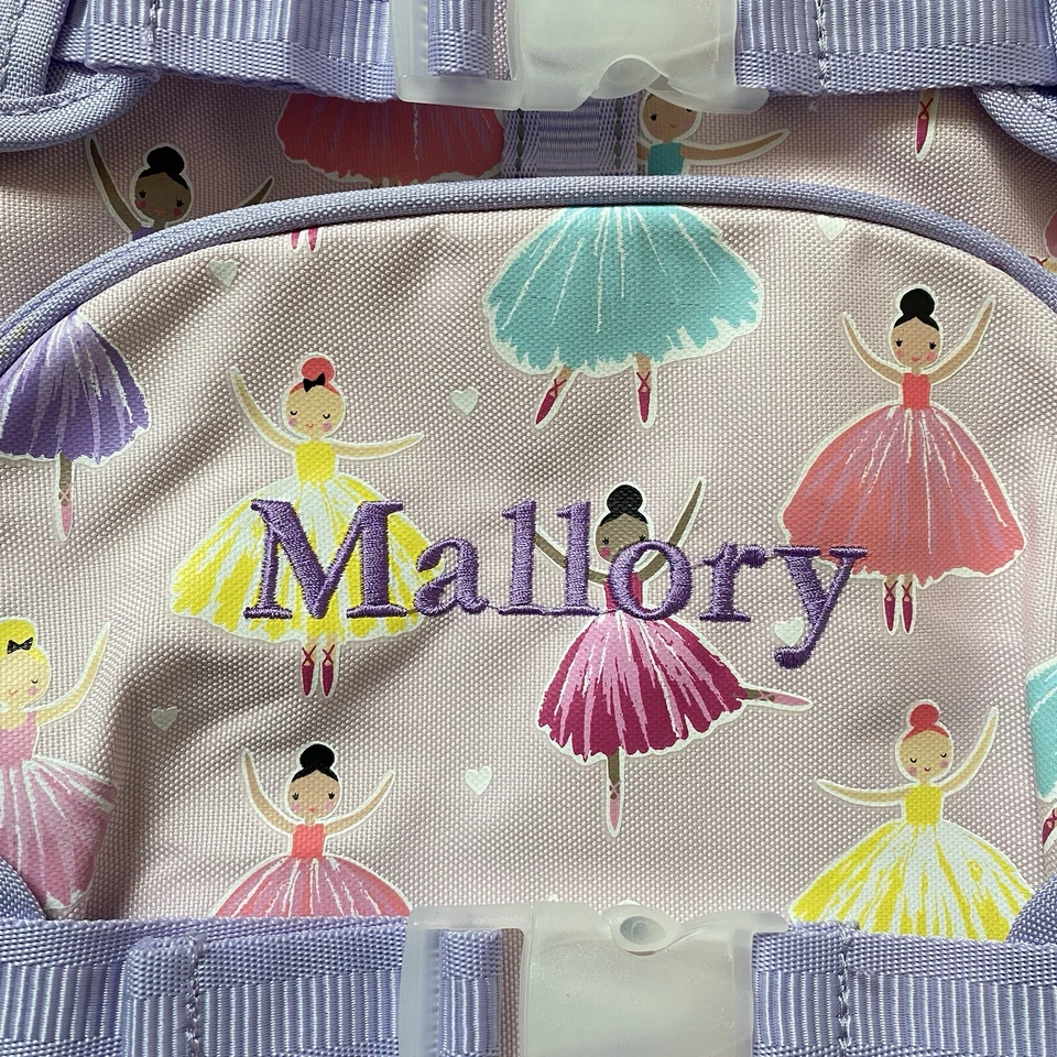 Mochila Pottery Barn Niños Mackenzie Bailarina Bailarinas de Ballet "Mallory" Mono Usada en Excelente Condición Foto 3 de 4