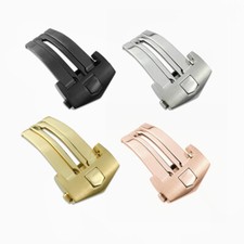 Acier Inoxydable Boucle Déployante Compatible Avec Tag Heuer Montres 18mm