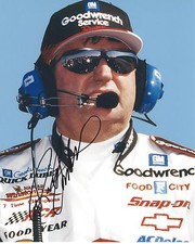 NASCAR RICHARD CHILDRESS HAND SIGNED AUTHENTIC 8X10 PHOTO B COA DALE EARNHARDT