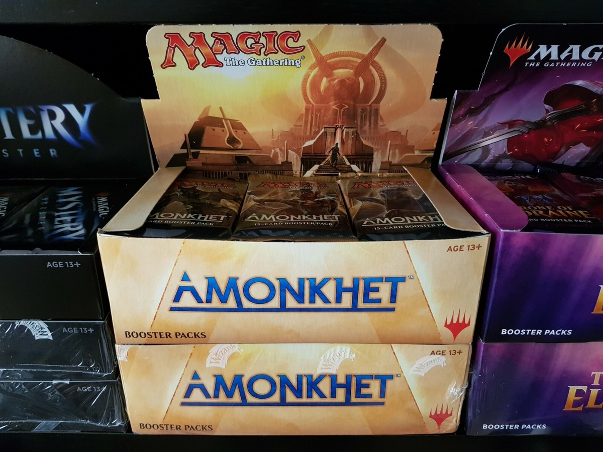amonkhet booster box sealed Amazon.com: MTG Booster Pack Draft : Amonkhet (AKH) : Toys & Games main image 1
