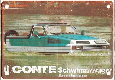 Vintage Conte Automobile Ad Reproduction Retro Look Metal Sign A1401
