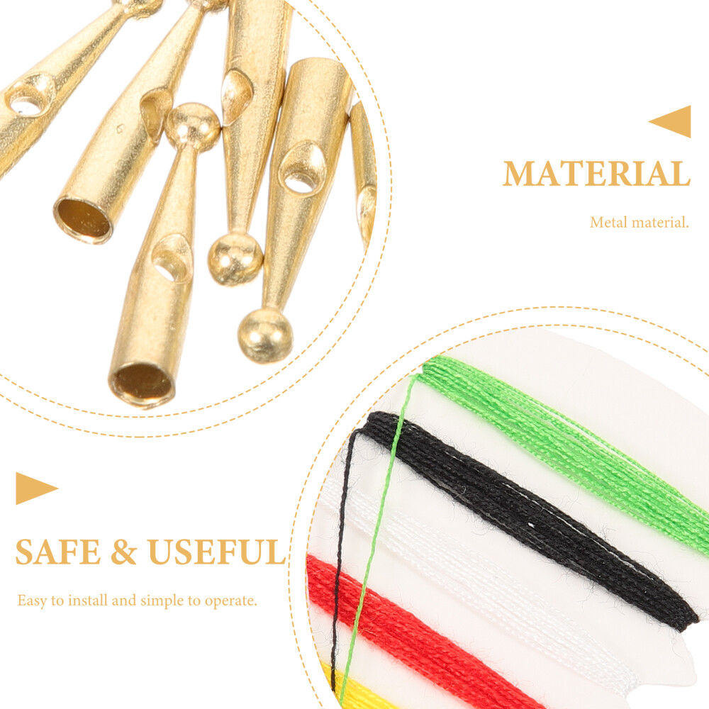 10 pcs Metal Umbrella Bone Covers Rain Umbrella Tail Beads Folding