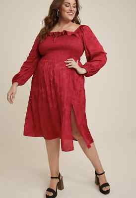 Midi Dress Plus Size Clothing Maurices Tiered Tunnel Waist Midi Dress