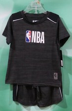 NWT NBA Basketball Boys Black Shirt And Short Outfit Size 4 MSRP 40.00