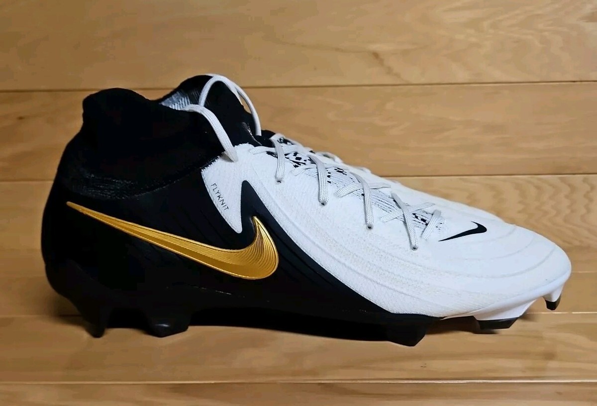 Size 13 - Nike Phantom Luna II Pro FG White Black Gold Soccer