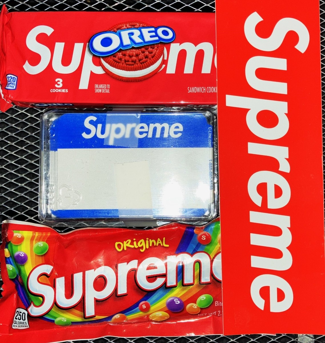 Supreme Accessories Lot Bundle Skittles Oreos Name Tags - Main Image