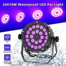 Faretto par 360 W impermeabile 24 LED RGBWA+UV DMX Wash luce palcoscenico evento esterno