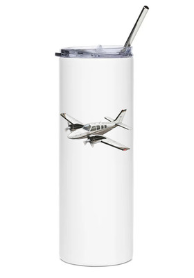 Beechcraft Baron G58 Stainless Steel Water Tumbler with straw - 20oz.