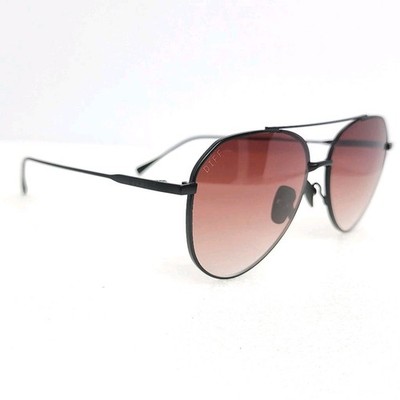 DIFF Dash Aviator Sunglasses XS DE01 0334 Black Frame Red Gradient Lenses Unisex