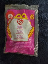 Bumble the Bee McDonald's Ty Teenie Beanie Babies 2000 #6 New Sealed Happy Meal