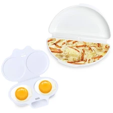 Easy Egg Breakfast Set Microwave Omelet Pan and Egg Poacher - BPA Free Egg Ma...